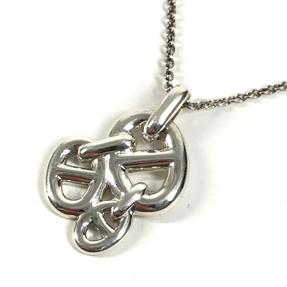 HERMES Silver Necklace